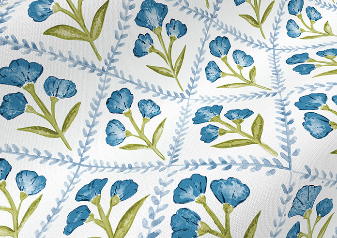 Chatsworth, Blue River - Motorised Roman Blind - Image 4